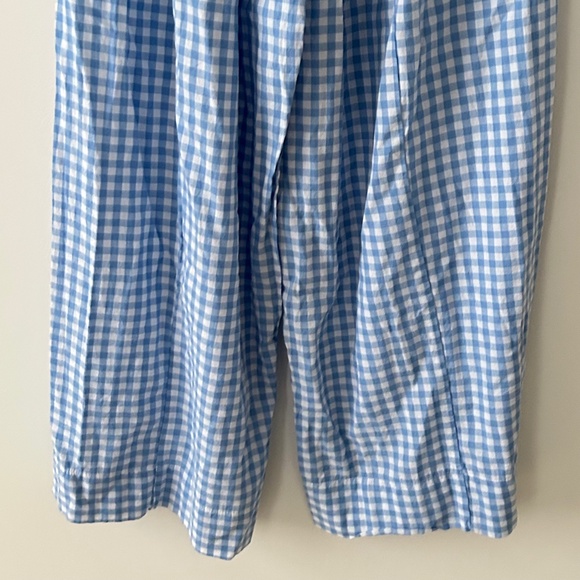 Lulus Delphine Blue & White Gingham Wide Leg Pants - Picture 11 of 16
